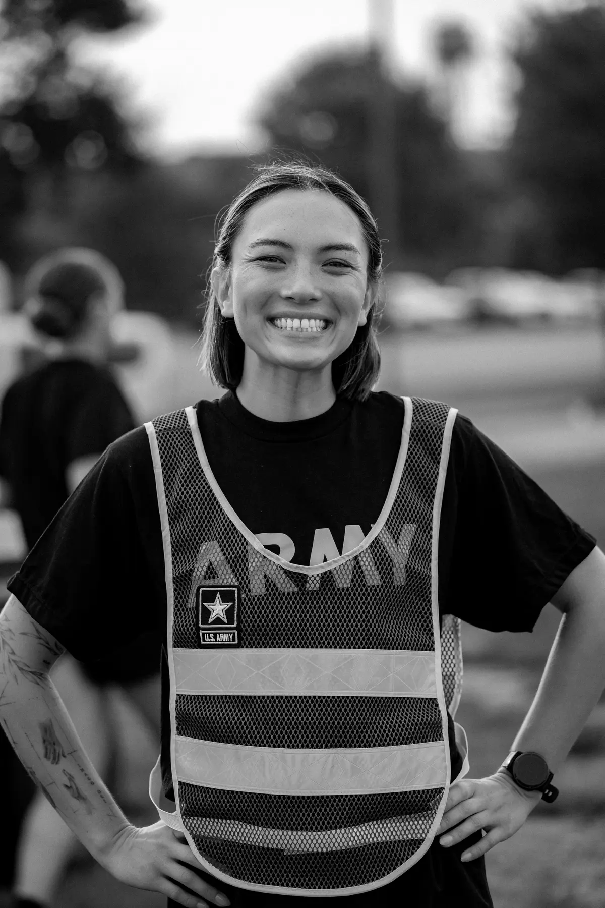 Army National Guard member supporting a community event